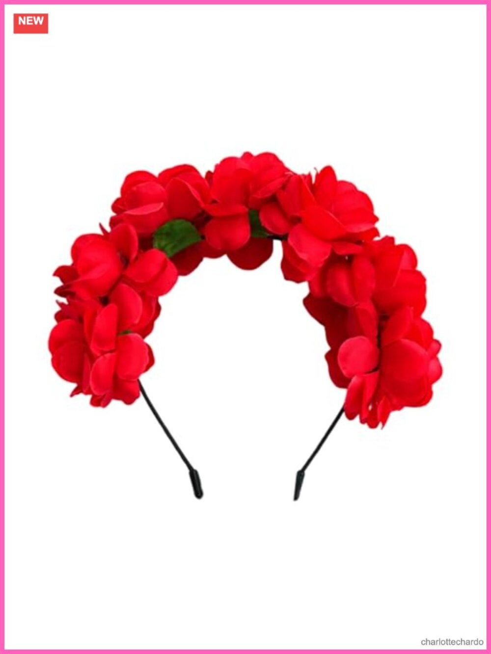 Silk Flower Headband Cosplay Day of the Dead Headpiece